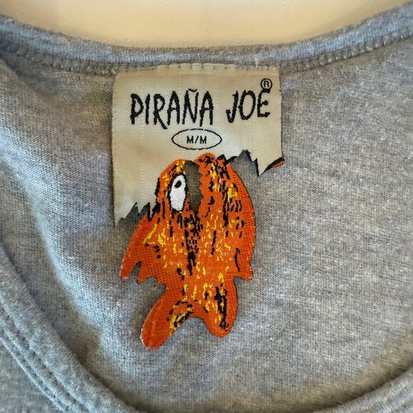 Pirana Joe Roatan Graphic Tank Top Unisex T-shirt Summer Vacation Tropical Mediu - Picture 3 of 7